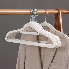 Flocked Clothes Rack Wholesale, Seamless, Home Use, Dry & Wet Dual-Use, Non-Slip Hangers, Adult & Student Plastic Drying & Hanging Racks