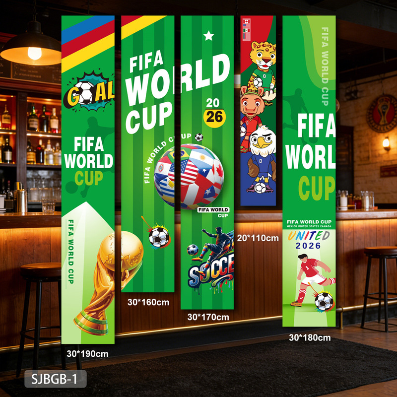 2026 World Cup Themed Decorative Hanging Banners, Promotional Posters, Sports Bar Atmosphere Decoration, Hanging Flags 2026 World Cup Themed Decorative Hanging Banners, Promotional Posters, Sports Bar Atmosphere Decoration, Hanging Flags