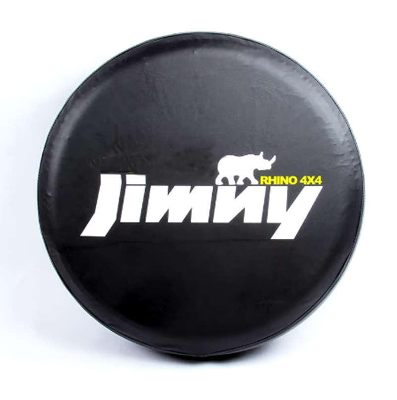 Jimny Spare Tire Cover for Trailers and Rvs, Thickened Pvc Leather, Sunproof and Dustproof, Universal Tire Protection