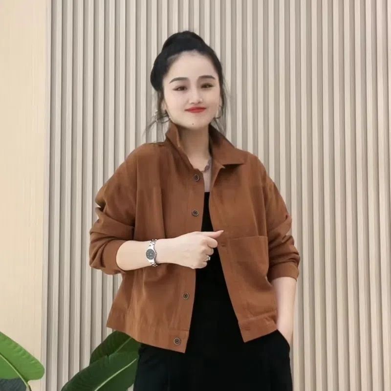 舒适百搭款2025秋季外套女装港式出街潮流时尚薄款外搭上衣靓|undefined