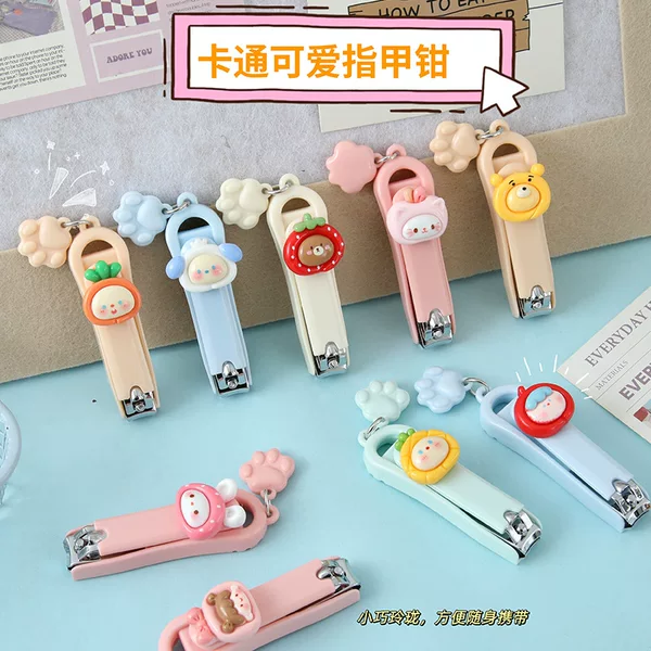 Headgear Bear Nail Clipper Student Cartoon Portable Nail Clipper Single Pack Adult Home Manicure Nail Clipper
