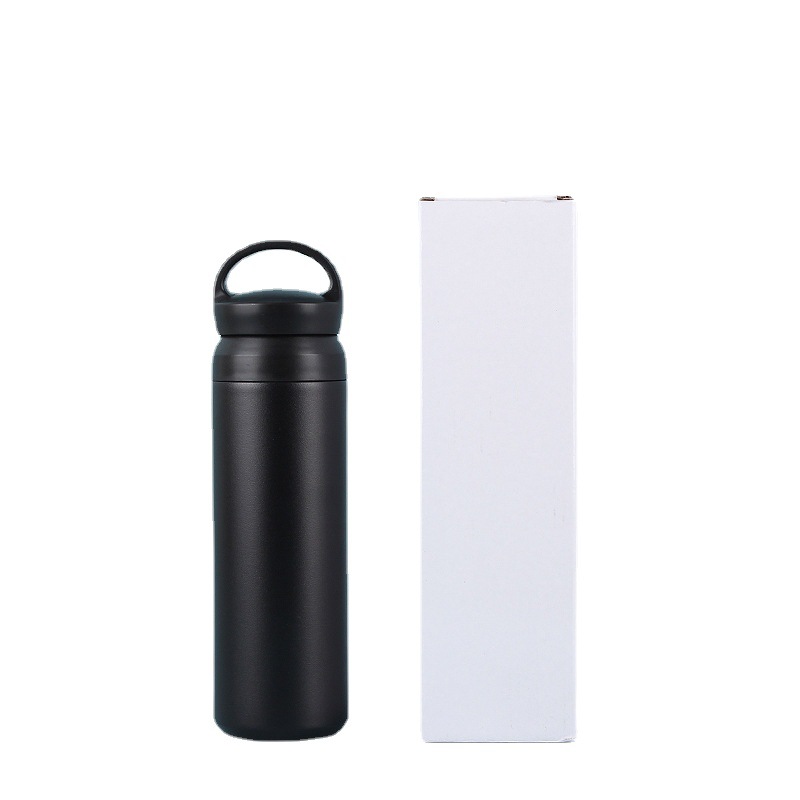 Japonés Harajuku taza de vacío 304 mango de acero inoxidable Taza de coche elemento portátil Taza con tapa taza de café