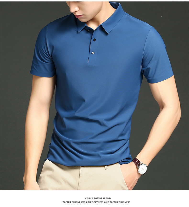 Ice Silk Polo Shirt