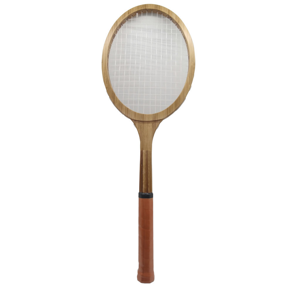 新款POWERTI收藏纪念版木质复古网球拍古董限量木质网球拍