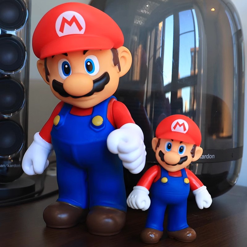Super Mary juguetes móviles Mario hechos a mano modelo Bayoxi Mario Galaxy adornos muñecas grandes
