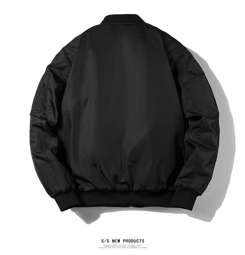 Men's Bomber Jacket Versatile Thickened Pilot Coat For Winter_voghion.com