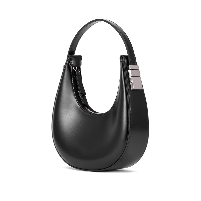 Borsa a tracolla versatile in pelle da donna 2024 nuova borsa a mezzaluna minimalista di alta qualità con design di nicchia sotto le ascelle_voghion.com
