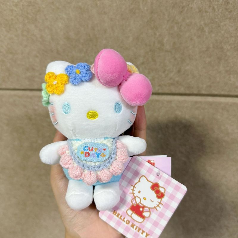 正版kt挂件HelloKitty三丽鸥毛绒公仔玩偶钥匙扣可爱包挂饰礼物|undefined