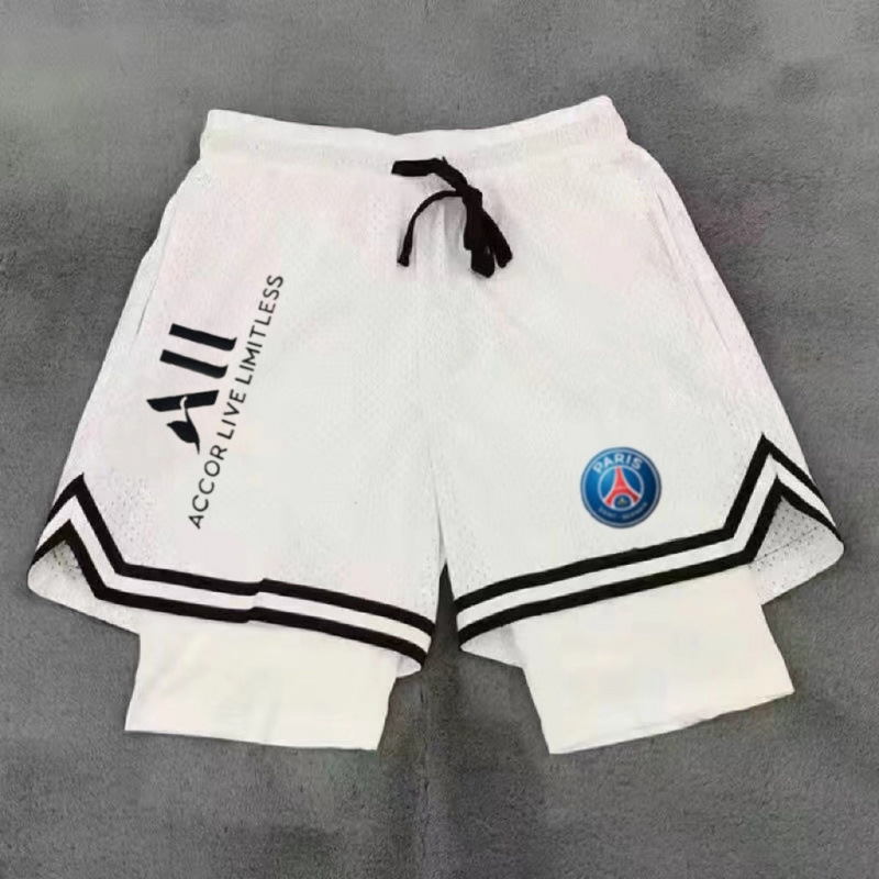 2324 pantalones cortos de fútbol de verano de Real Madrid pantalones de entrenamiento deportivo transpirables sueltos con forro de doble capa fábrica