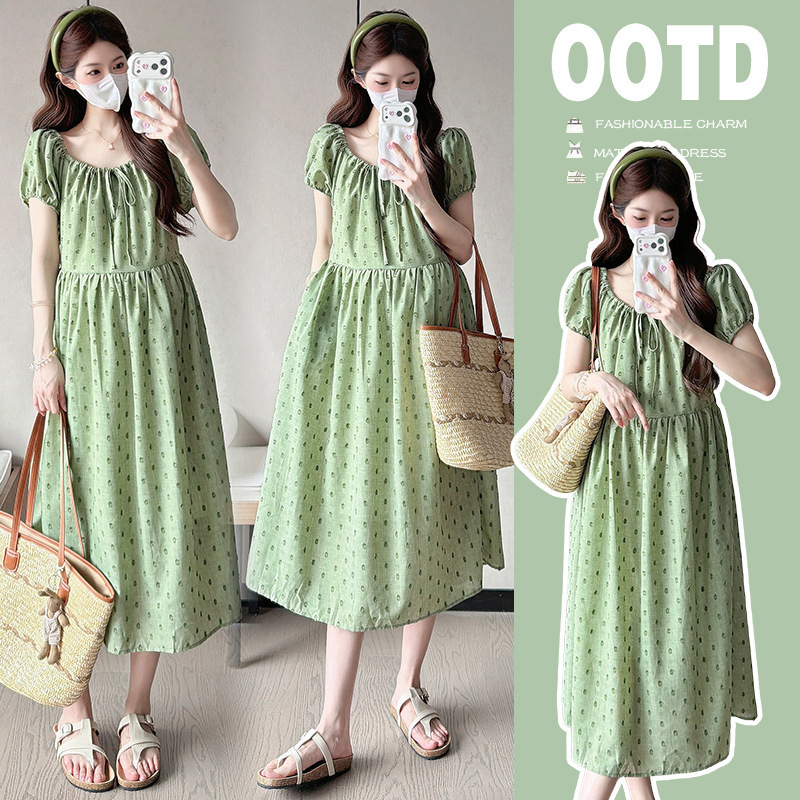 2026 New Summer Products for Pregnant Women, Casual Short-Sleeved Polka Dot Dress, Cotton Maternity Dress 2026 New Summer Products for Pregnant Women, Casual Short-Sleeved Polka Dot Dress, Cotton Maternity Dress