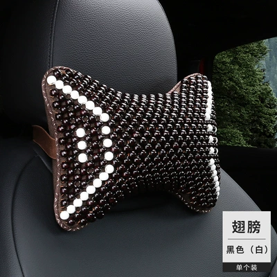 Headrest | and Cool in Summer - wings-black-white-headrest-1