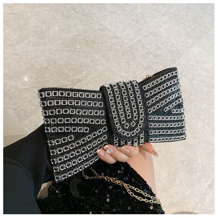 Transfronterizos Europa y América damas diamantes de diamante bolsas de cena nicho de diseño de bolsas de mano de banquete arco vestido de cena