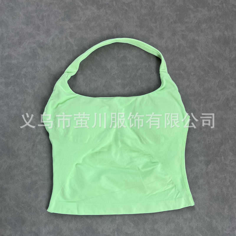 Transfronterizos Europa y América DF mujeres sin pantalones cuello largo chaleco de acondicionamiento físico hermosa espalda cuerpo de forma anti-descalzo mujeres