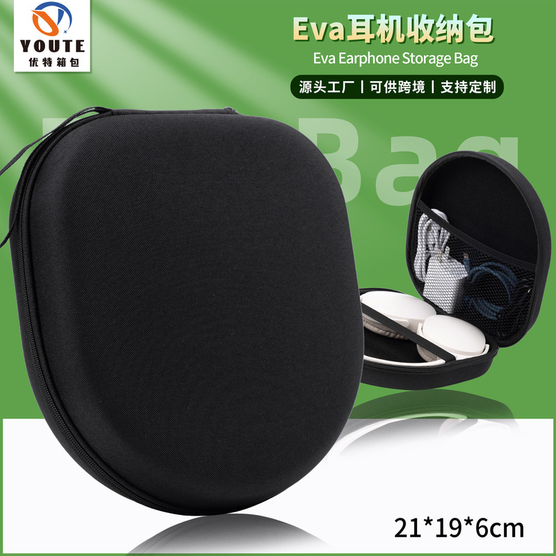 Sony Bluetooth Headset Bag Iron Triangle Magic Sound Walkers Headset Storage Bag EVA Storage Box