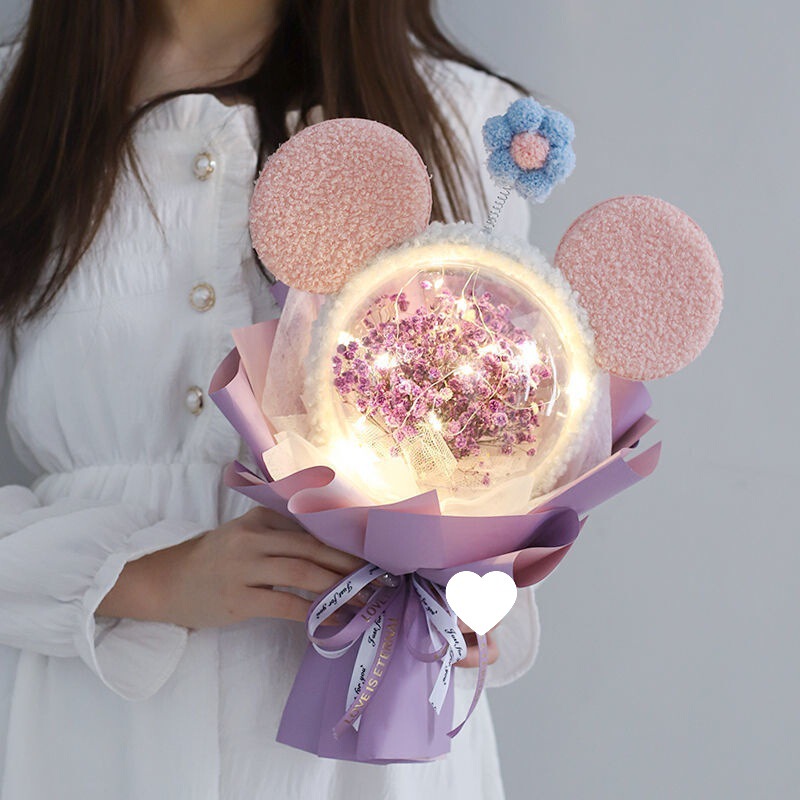 520 バレンタインデー ギフト スターデュー スターミッキー人形 花束 女の子、友達、親友への誕生日プレゼント|undefined