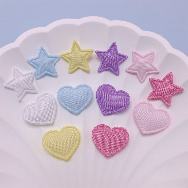 Ultrasonic Macaron Color Double-sided Fabric Love DIY Accessories Clothing Hair Accessories