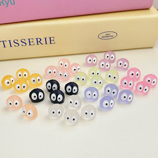 Colorful Luminous Elf Small Black Briquettes Luminous Mini Ornaments DIY Micro Landscape Decoration Accessories Scene Matchinging