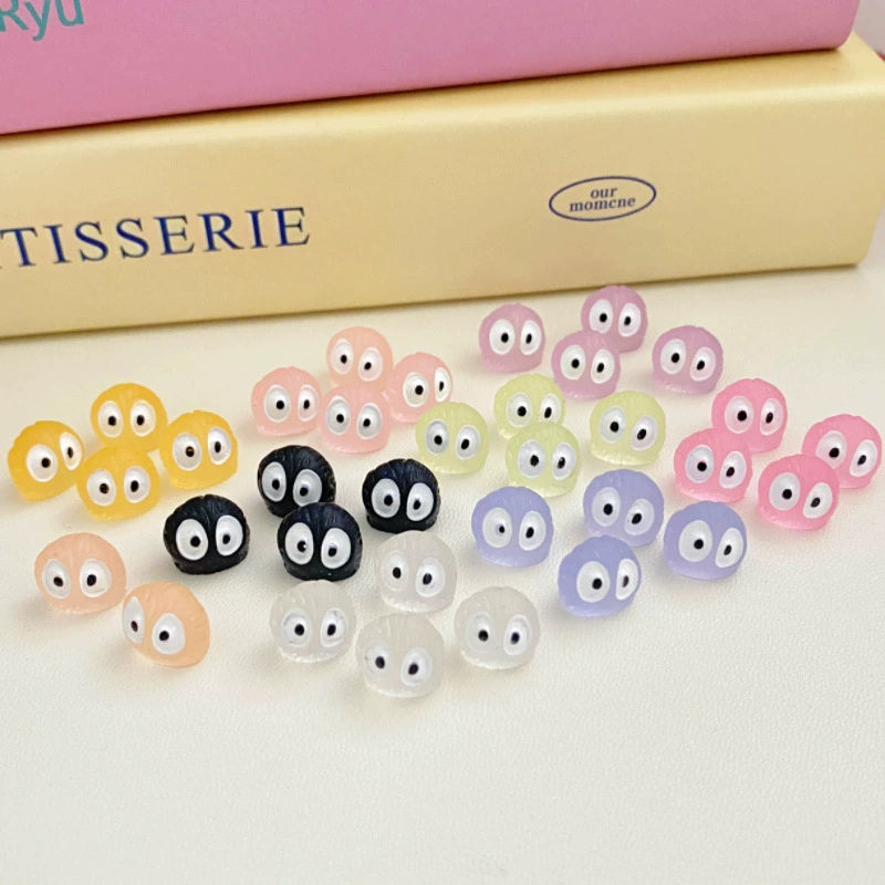 Красочные светящиеся эльфы, маленькие черные брикеты, светящиеся мини-украшения, сделай сам, микро-пейзаж, декоративные аксессуары, соответствующие сцене