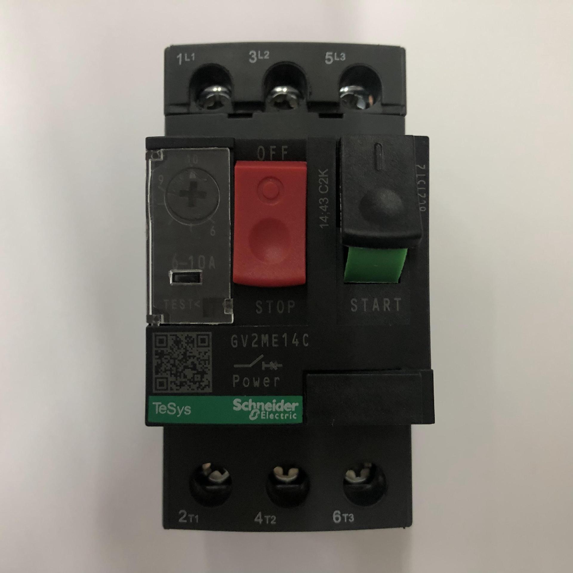 原装正品GV2-ME14C 6-10A  Schneider电动机保护用空气开关断路器