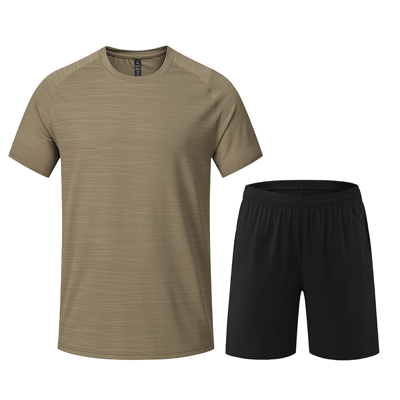 Traje de ropa deportiva Camiseta de manga corta de verano de secado rápido y transpirable Pantalones cortos de entrenamiento de baloncesto para correr por la mañana Ropa de gimnasio 680