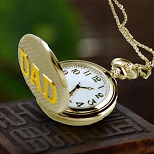 Men's Casual Style Quartz Pocket Watch DAD Retro Skeleton Pocket Watch Boshiya Fashion Flip Quartz Pocket Watch Wholesale