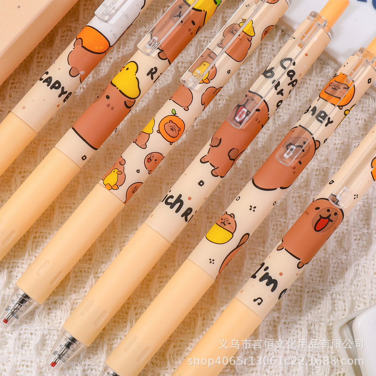 Lápiz de prensa Rich Kapibala Lápiz de góner de secado rápido ST Lápiz de prueba de pincel lindo para examen de estudiante Spot al por mayor