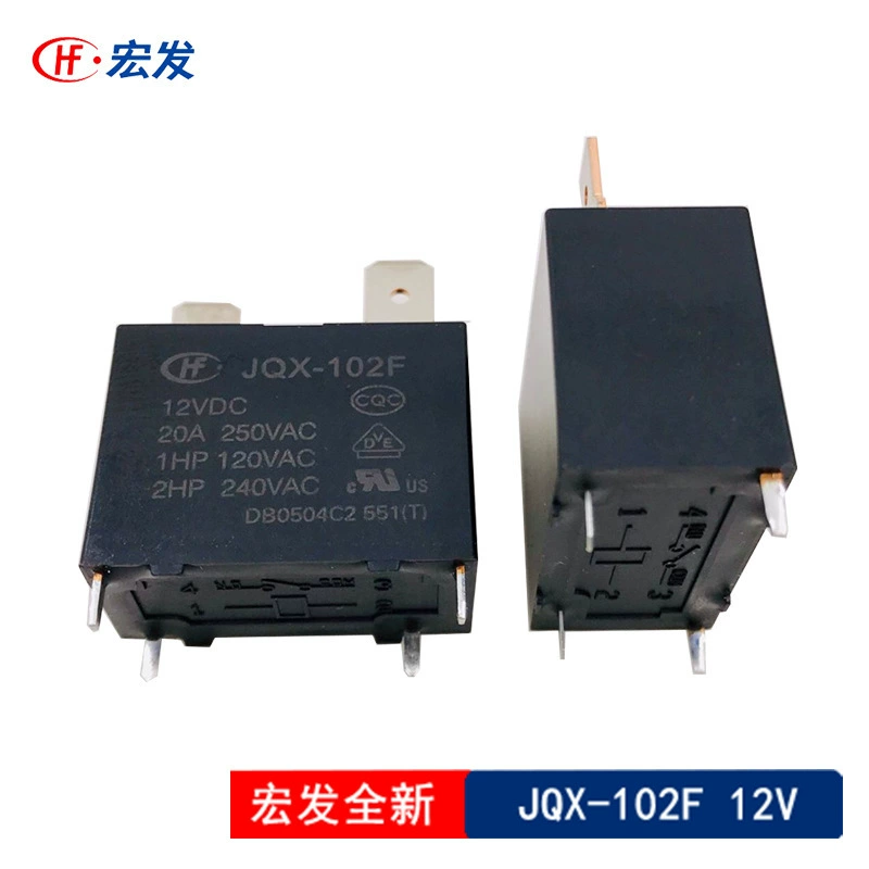 Jqx-102F-12VDC HF102F-12VDC4 реле Hongfa 4 ножки 20A для кондиционера/водонагревателя