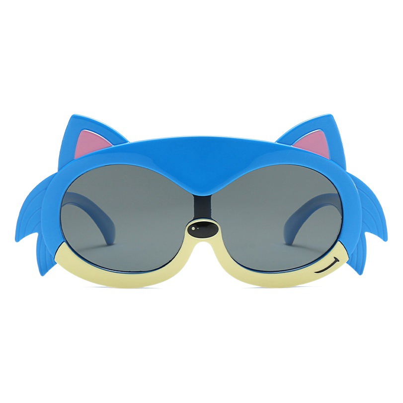 Gafas de protección UV de silicona de dibujos animados gafas de sol de los nuevos niños de fábrica al por mayor estilo lindo bebé gafas de sol mujeres