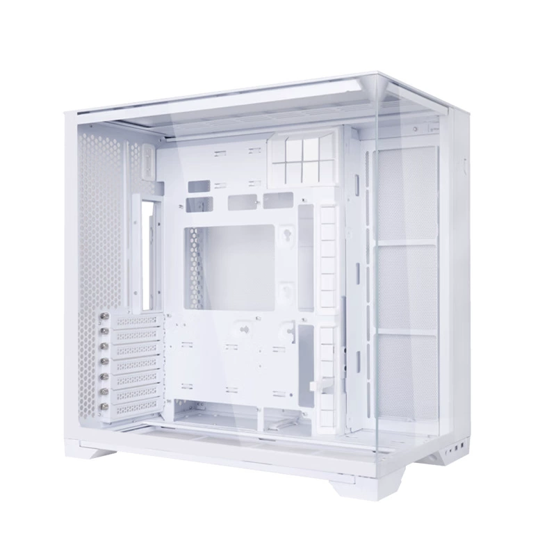 Корпус LIANLI O11 Vision Compact в стиле баухаус, обзор на море, белый/чёрный