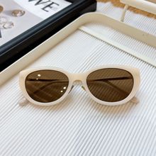 杨紫同款韩版时尚新款TR90防紫外线太阳镜女式猫眼复古高级感墨镜