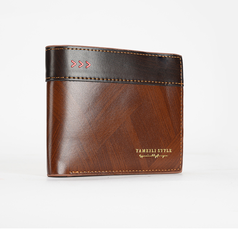 Portafoglio da lavoro corto e ultra sottile, borsa portamonete da uomo, con più scomparti per carte_voghion.com