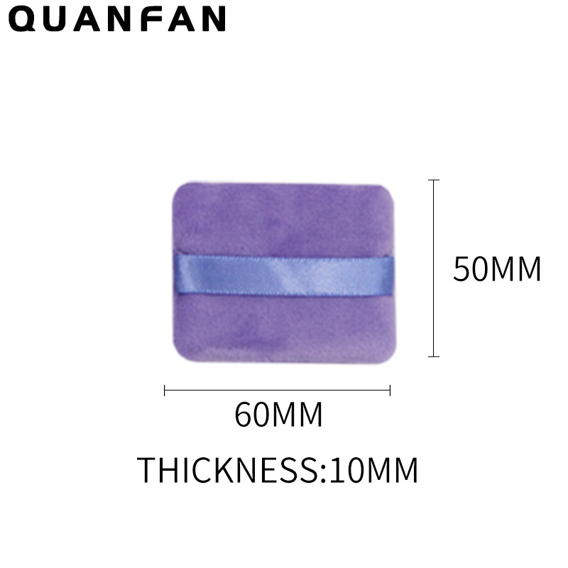 Suministro directo transfronterizo triángulo pequeño cuadrado redondo corazón melocotón polvo seco miel en polvo maquillaje multicolor material de pelo corto súper suave