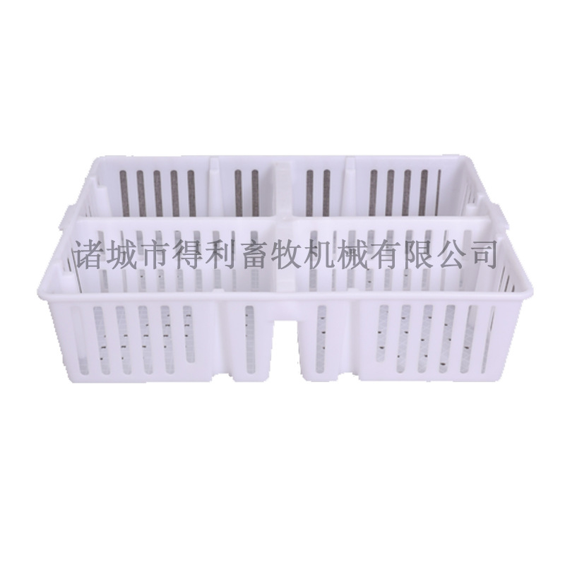 得利畜牧加厚鸡苗周转筐 原料小鸡鸡苗筐 加高四格鸡苗箱 新款