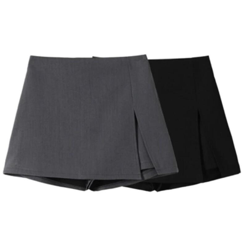 Black High-Waisted A-Line Skirt with Slit, Versatile and Stylish, Prevents Exposure, Suitable for Spring, Slim-Fit, Suitable for Pairing with a Blazer Black High-Waisted A-Line Skirt with Slit, Versatile and Stylish, Prevents Exposure, Suitable for Spring, Slim-Fit, Suitable for Pairing with a Blazer