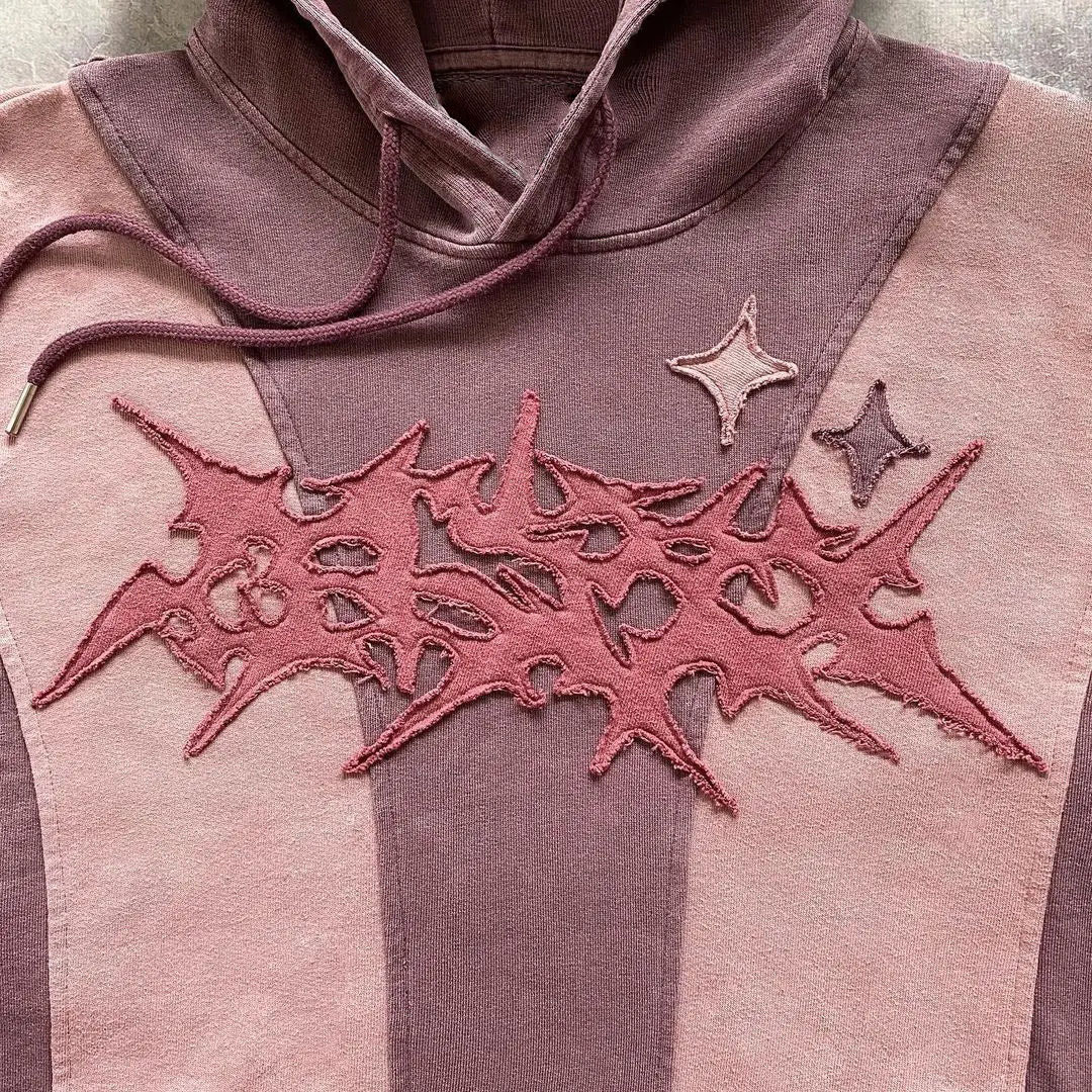 Herrenbekleidung Collage Hoodie neuer Stil Trend Unisex lockerer Pullover_voghion.com