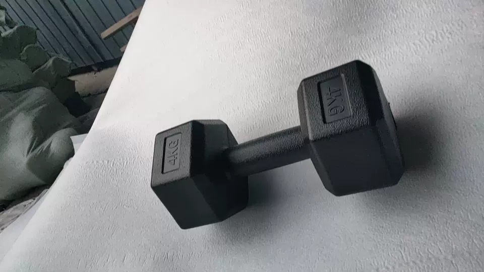 健身哑铃男士家用器材女士儿童学生六角环保亚铃1/2/2.5/3/4/5/6/