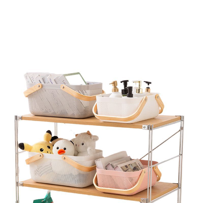 Canasta de almacenamiento portátil Canasta de almacenamiento para el hogar Canasta de almacenamiento de condimentos de cocina Canasta de bocadillos de frutas y verduras Canasta de almacenamiento de baño