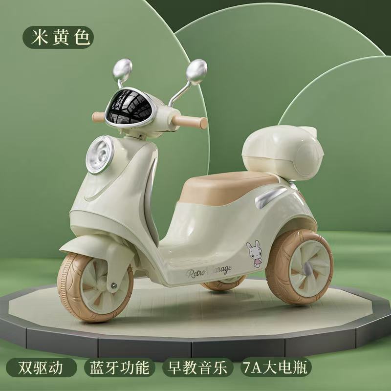motocicleta eléctrica para niños triciclos para niños varones y mujeres coche de batería para niños se puede sentar en el coche de juguete de control remoto