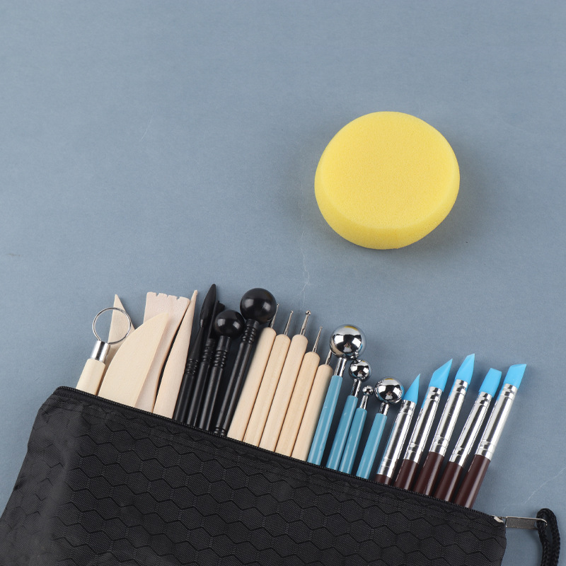 Cross-border clay tools Clay Clay tools suit 25 pieces carving tools pottery crafts baking drawing Cross-border clay tools Clay Clay tools suit 25 pieces carving tools pottery crafts baking drawing