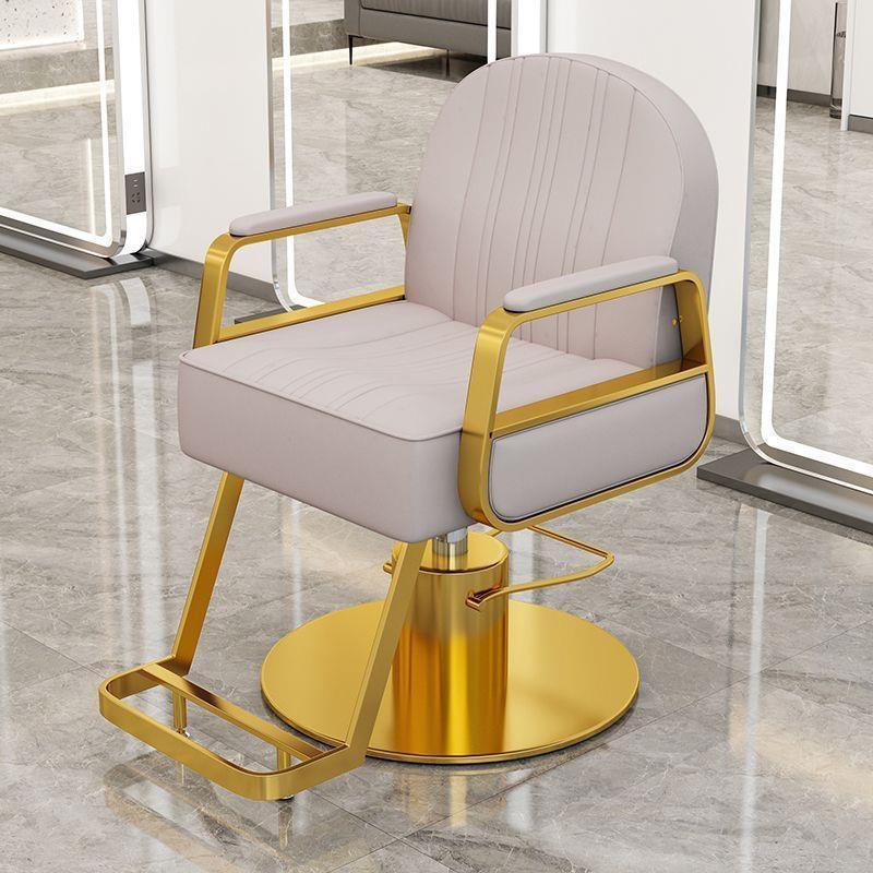 Silla de peluquería silla de salón de peluquería silla de corte de pelo silla de elevación rotativa de acero inoxidable silla de barbero image 22