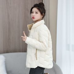 年轻立领加厚棉袄韩版妈妈宽松羽绒棉新款洋气短款外套棉衣棉服女