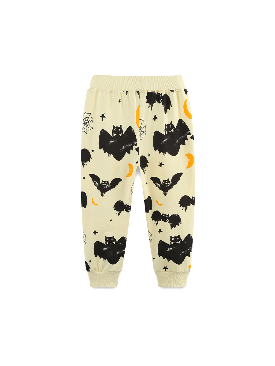 26 nuevos productos de otoño pantalones de niños pantalones deportivos de estilo europeo y americano impresión de Halloween para niños pantalones transfronterizos image 4