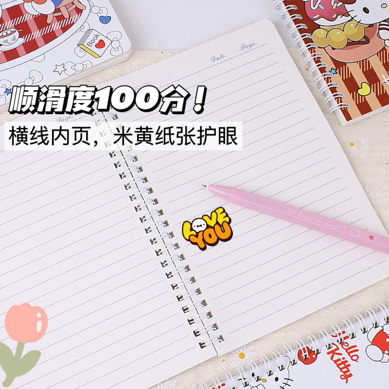 漫画のケイティの猫のA5線の本insの高い顔の値の学生のルーズリーフのノートkt猫の横線の帳簿の卸売り