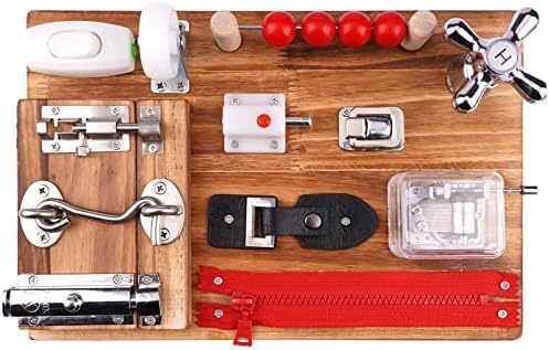 Fábrica de bloques de construcción de madera al por mayor personalizados para niños rompecabezas Montessori tablero ocupado educación temprana iluminación desbloquear juguetes