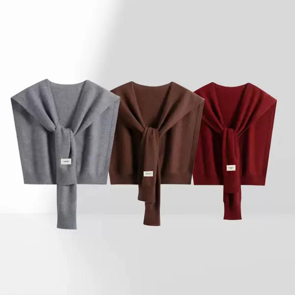 Winter Thickened Air-Conditioned Room Shawl for Women, 2025 New Large Cape, 6 Wool Knit, 36 Wool Shawl