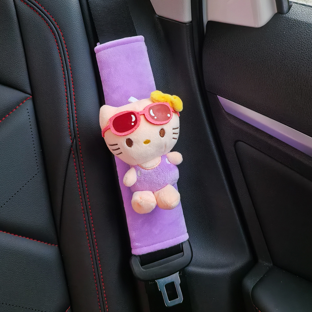 Funda Protectora Universal de Hombro para Cinturón de Auto de Poliéster con Dibujos Animados