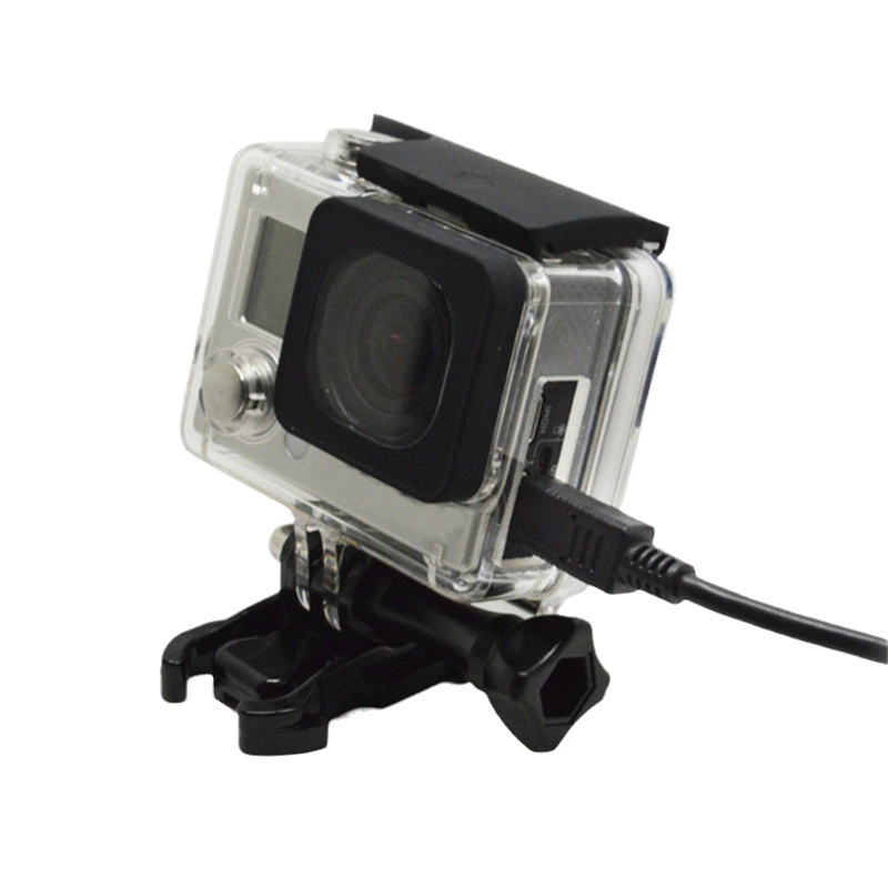[适用于GoPro Hero4 3+防水 配件侧开保护壳背面开孔防护壳 保护壳]