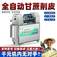 全自动甘蔗削皮切段一体机商用电动去皮机新小型削皮机摆地摊高速