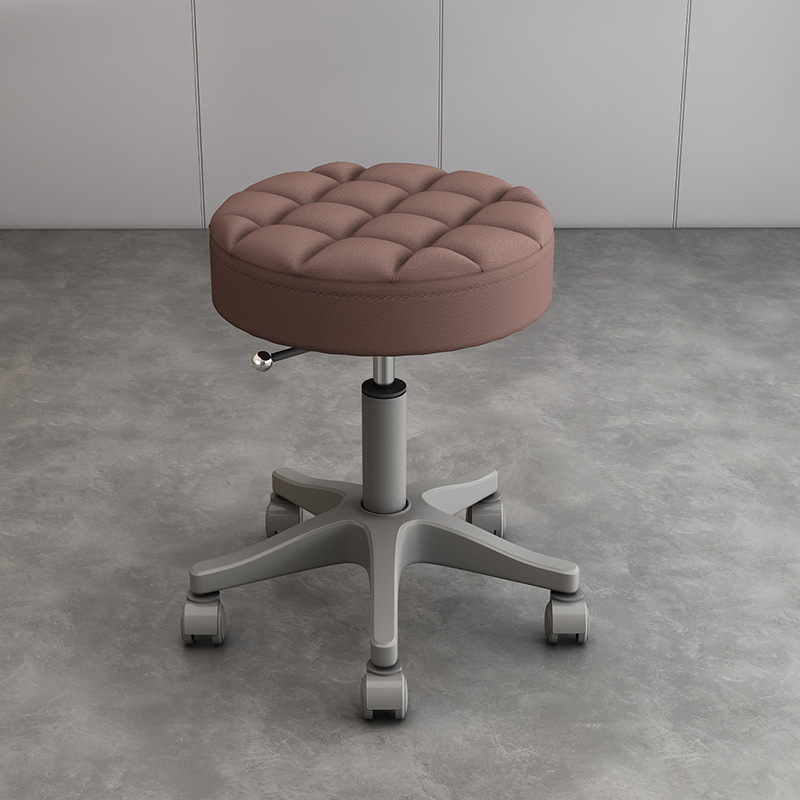 Internet celebridad simple peluquería salón de uñas silla redonda con ruedas taburete de belleza salón de belleza polea giratoria elevación redonda taburete