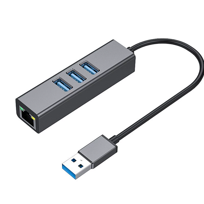 Гигабитная сетевая карта USB3.0 Концентратор расширения HUB3.0 Адаптер сетевого кабеля Type-c к RJ45